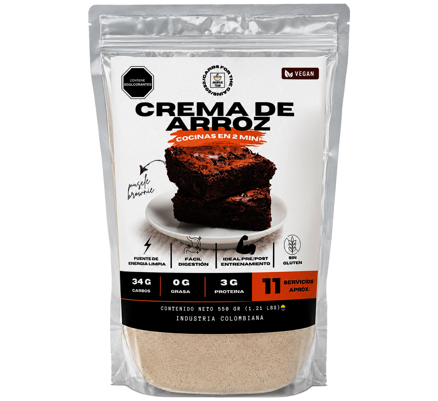 Crema De Arroz Con Sabor 1.21 Lbs