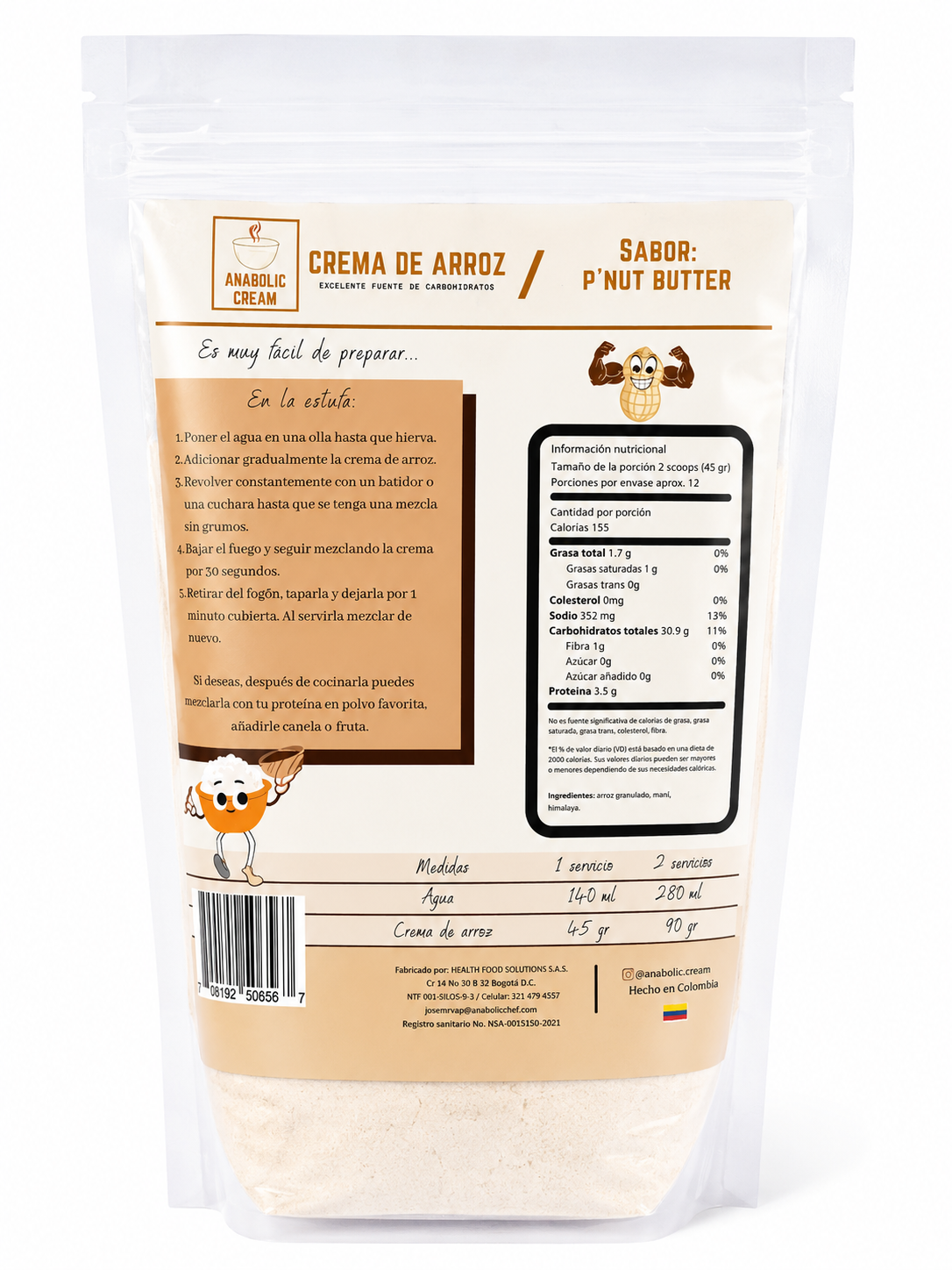 Crema De Arroz Con Sabor 1.21 Lbs