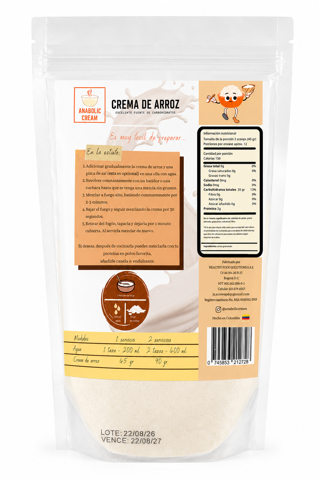 Crema De Arroz Tradicional 1.21 Lbs