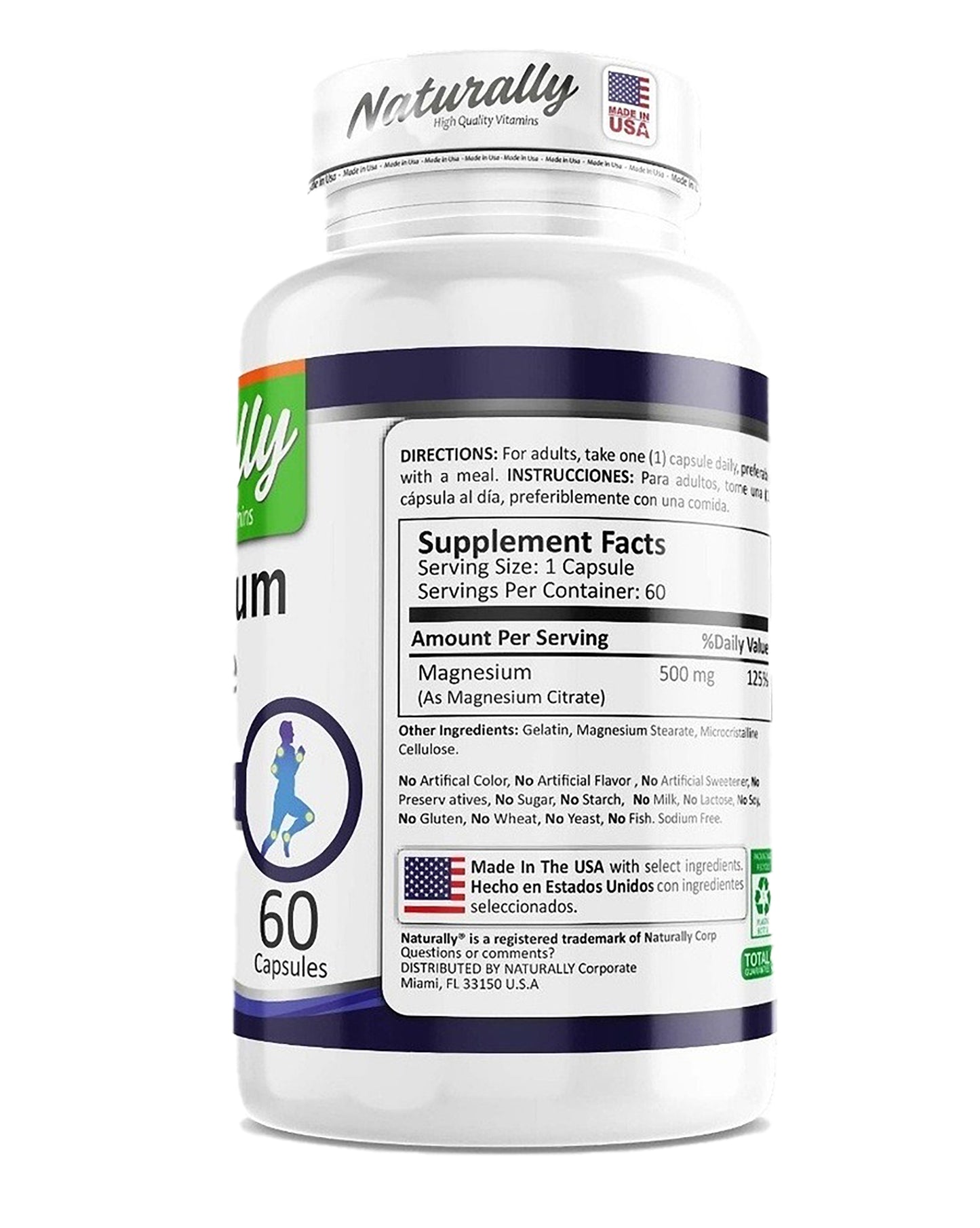 CITRATO DE MAGNESIO 60 SOFG - NATURALLY