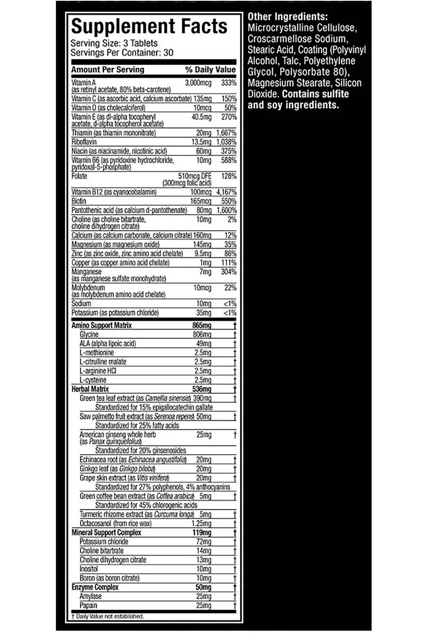 Platinum Multivitamínico